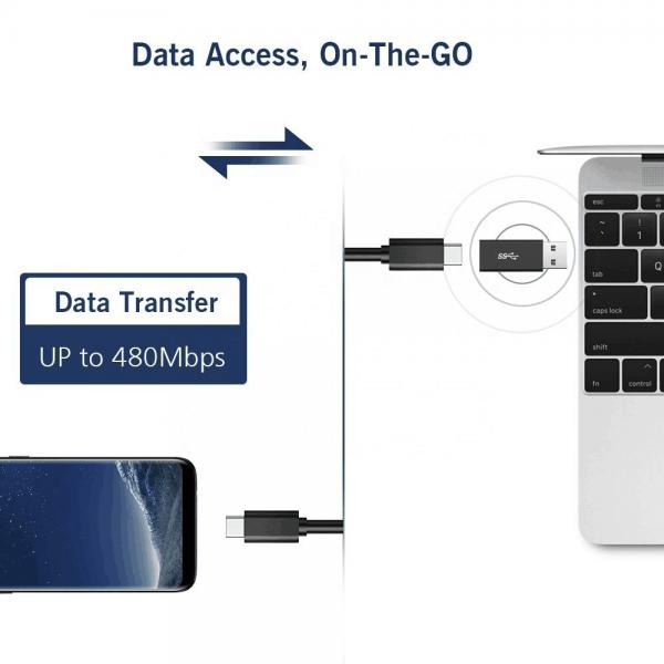 Picture of New Arrival Adapter USB Type C female connector to USB 3.0 A male Charge sync Data Adapter